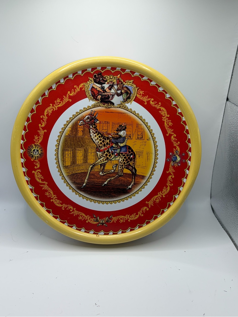 Set of 8 Restoration Hardware Circus Tin Plates Brand New in Storage Tins